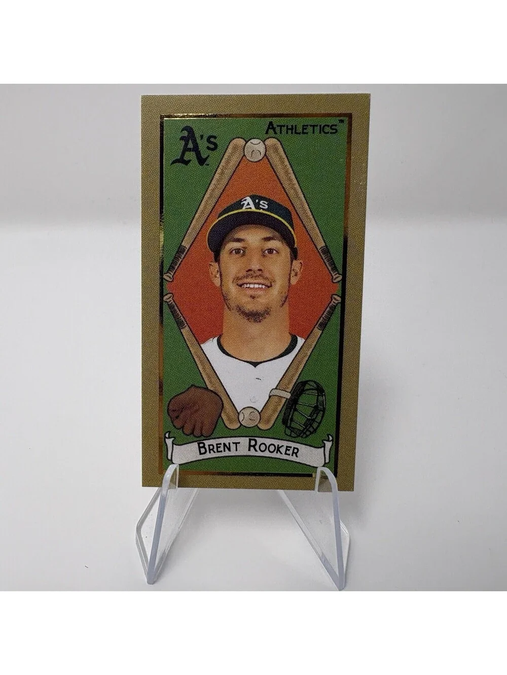 2025 Topps T205 - Brent Rooker - Gold Leaf Foil - Athletics